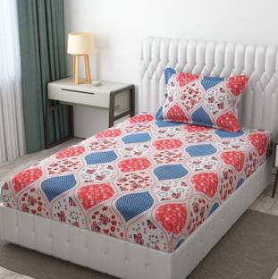 BROMWICK 300 TC Microfiber Single 3D Printed Flat Bedsheet