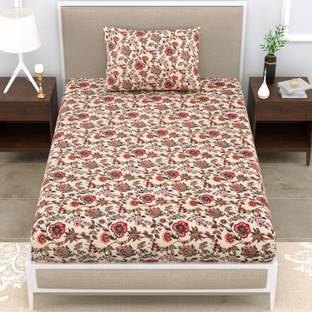 urban jaipur 210 TC Microfiber Single Printed Flat Bedsheet