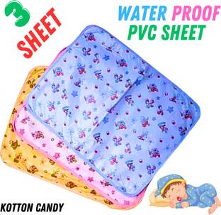 Kotton Candy 200 TC PVC Crib Printed Flat Bedsheet