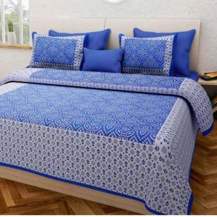 maharwal Enterprises 1 TC Cotton Double Printed Flat Bedsheet