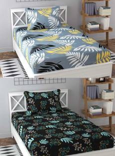 Decent Home Cotton Single Flat 240 TC Printed Bedsheet