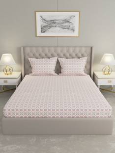 Raymond Home Microfiber Double Flat 110 TC Motifs Bedsheet