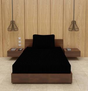 Optra 300 TC Microfiber Single Striped Flat Bedsheet