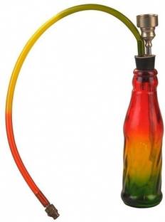 Vyxoo Inc 7 Inch Coke Converter Rasta Glass Smoking Beer Bong Funnel