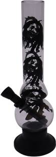 Green Apple Inc 8 Inch Bob Marley Transparent Water Pipe Acrylic Beer Bong Funnel