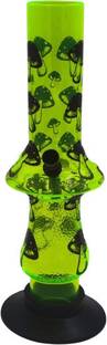 VYXOO 12 Inch New Mushroom Print Rings Green Acrylic Water Pipe Smoking Beer Bong Funnel