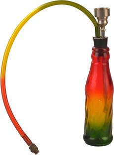 TANISHKA EXPORT 7 Inch Coke Converter Smoking Rasta Glass Beer Bong Funnel
