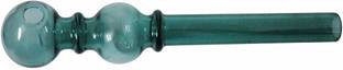 VYXOO 6 Inch Dual Ball Valentines Green Glass Smoking Water Pipe Beer Bong Funnel