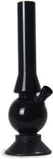 TANISHKA EXPORT 8 Inch Black Water Pipe Acrylic Smoking Beer Bong Funnel
