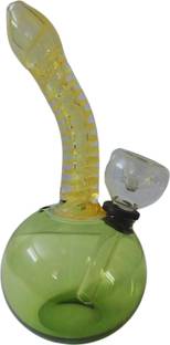 LEAHANA 5inch Snake Glass Smoking Bong cylindrical Shape Sulpha Hookah(Pack of 1) Beer Bong Funnel
