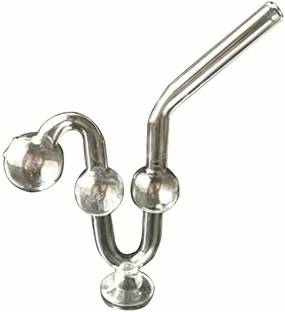 Vyxoo Inc 7 Inch Water Dog Stand Clear Glass Oil Burner Pipe Smoking Beer Bong Funnel