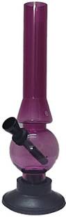 MFTONLINE 8 Inch Strong Acrylic Purple Bong Beer Bong Funnel