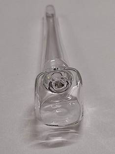 LIEU Glass Snorter Chillum Oil Burner White, Transparent Glass Oil Burner Pipe 3 Inch Beer Bong Funnel