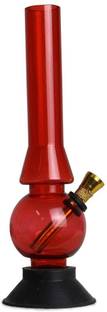 Richaa Creation 8 Inch Decorative Acrylic Red Smoking Water Pipe Beer Bong Funnel