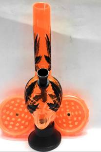 MFTONLINE MFT ONLINEORNAGE FACE Bong with Crusher Hand Muller Grinder