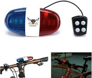 bhugoal Cycle Police Tail Light 4 Mode Horn Rear Break Bicycle Light Bell