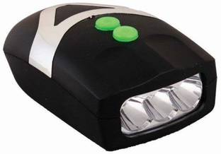 NYLSA 3 LED Front Head Light & Bell Horn Hooter Siren Alarm Bicycle Cycling Bell