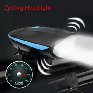 ADONYX USB Rechargeable Bike Horn And Light 140 DB with Super Bright Light 3 Mode Bell