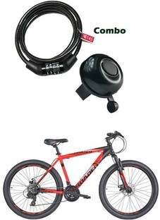 E-Shoppe Cycle Bell & 4 Digit Combination Number Lock ForRoadeo A75 Bell
