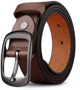 PROVOGUE Men Formal, Casual, Evening, Party Brown Genuine Leather Belt