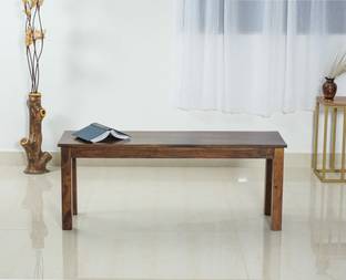 Woodefly Sheesham Wood 3 Seater Bench for Dining Room/Indoor/Outdoor/Balcony Solid Wood 3 Seater