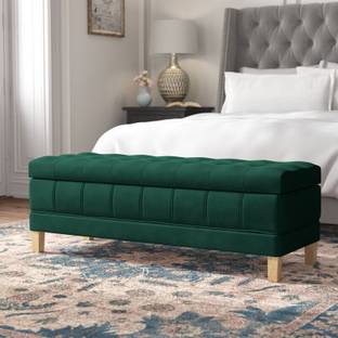 TFS luxurious wooden bench / lounger chaises/ fabric bench / couch Fabric Settee Solid Wood 2 Seater