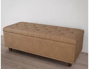 Soul Light Art Wooden Storage Ottoman Bench Couch pouffe Puffy Footstool bedend 2 Seater Sofa Solid Wood 2 Seater
