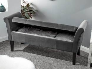 MAJESTIC MART Premium Velvet Cushion 2 Seater Sofa Settee for Livingroom, Bedroom & Office - Solid Wood Settee
