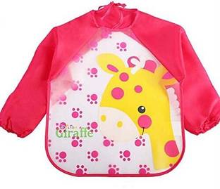 SHOPPIZONE Sleeved Washable Waterproof Bib Apron for Babies & Kids