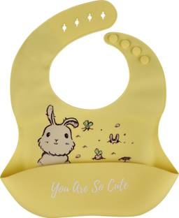 SAEKOS Water Resistant Drooler Bib with Pocket