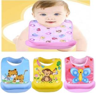 WeeWorld Baby Button Bibs Apron for Waterproof2333