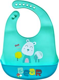 BABY HIVE Silicon Baby Bib for Feeding & Weaning Babies, Waterproof