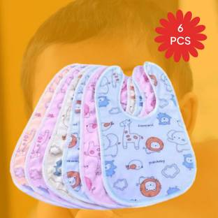 house of common Baby Button Bibs Apron for Waterproof3109