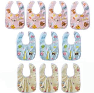 SYGA 10pcs Baby Bib Baby Bandana Dribble Bib Newborn Toddler-Assorted Colour & Design