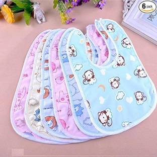 SWASUM Waterproof Baby Apron with Bib (Set Of 6)