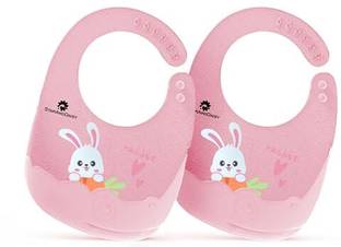 StarAndDaisy Soft Silicon Rabbit Printed Bibs for 3 to 6 Years Baby Girl & Boys