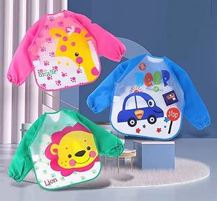 Goyoku Baby Sleeves Waterproof Feeding Bib for Babies and Kids Pack of 1