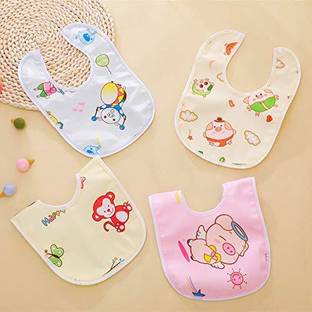 Vadhavan Waterproof and Quick Dry Baby Bibs Pack of 4