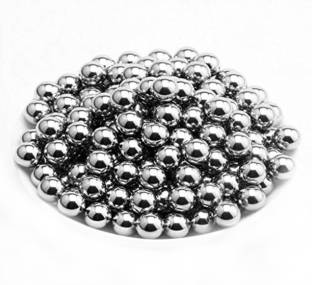 IndiaLot 100 Pieces of 6.35mm Silver Bearing Ball Use Cycle Ball Bearing Wheel Bearing Bicycle Bottle Holder