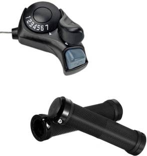 जेज़ॉन Bicycle 7 Speed Right Handle Thumb Gear Shifter With Handlebar Grip बाइसाइकिल ब्रेक डिस्क