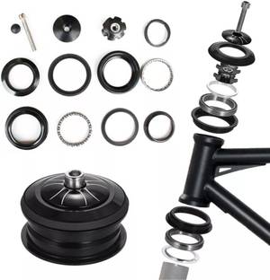 Onbicle Cycle Head Set Heavy Duty Bicycle External Bearing Headset Head Cup Set Bicycle Brake Disk