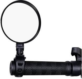 IndiaLot Bicycle Rearview Mirror 360° Rotary Convex Glass 1Pc Bicycle Brake Disk