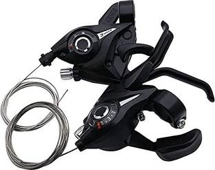 ADONYX Bicycle Brake Levers Shifter LITEONE 3x7 21 Speed Shifter with Gear Indicator Bicycle Brake Disk