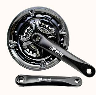 IndiaLot PROWHEEL Crankset 3 SPD AC43 24-34-42T Alloy Crank 7/8/9 Speed Square Hole 54879 Bicycle Brake Disk