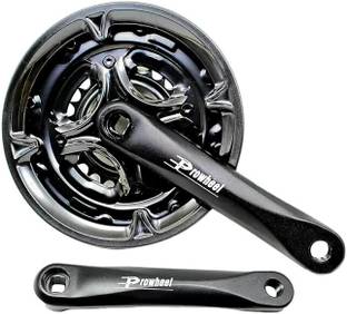 IndiaLot PROWHEEL Crankset 43 24-34-42T Alloy Crank 7/8/9 Speed Universal Square Hole Bicycle Brake Disk