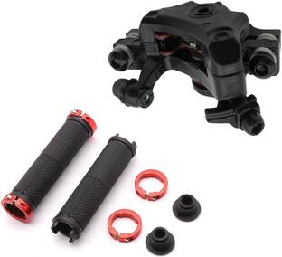 NSV Mechanical Brake Calipers for Disc Brake with Brake Pads Bicycle handle grip Bicycle Brake Disk