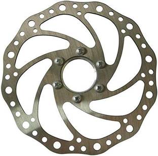 Protos India.Net Disc Brake Plates with ring for Cycle High Strength plate and brakes(Silver) Bicycle Brake Disk