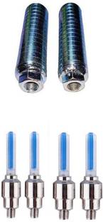 PESKY LED wheel Reflector 2 Pair + Bicycle foot rest aluminum Bicycle Brake Disk