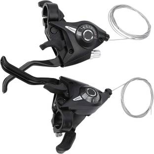 Xezon Bicycle Shifter 3x7 Speed Shifter Set 21 Speed Cycle Gear Shifter Bicycle Brake Disk