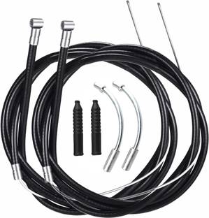 LORWADIYA Bicycle Brake Wire with V Brake Noodle Wire Inner/Outer Set Front and Rear Bicycle Brake Disk